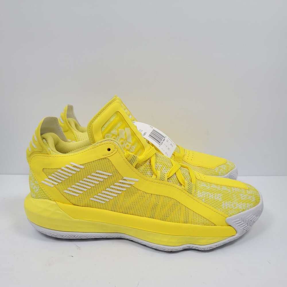 Adidas Dame 6 Men’s Yellow Basketball Shoes FU6810 US Size 7.5 NWT